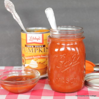 Chipotle Pumpkin BBQ Sauce -- a lovely BBQ sauce that will leave you with sweet and heat in each bite.
