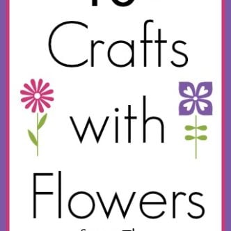 Crafts with Flowers -- get tons of spring inspiration with over 40 ideas for making crafts with flowers.