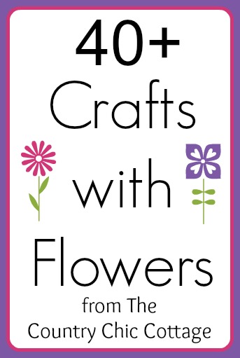 Crafts with Flowers -- get tons of spring inspiration with over 40 ideas for making crafts with flowers.