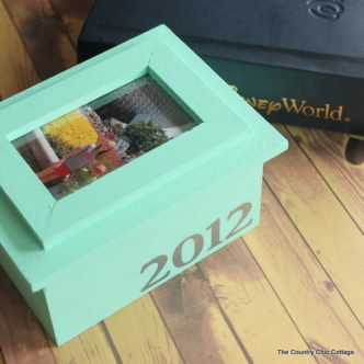 Vacation Memory Box --- fill this box with vacation mementos, add the date on the front, and a picture on top. Your vacation memories can be displayed in any room in your home.