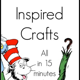 A collection of over 40 Seuss crafts that all take 15 minutes or less to make