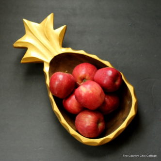Paint a wood bowl or anything else with a metallic sheen -- click here to see how!