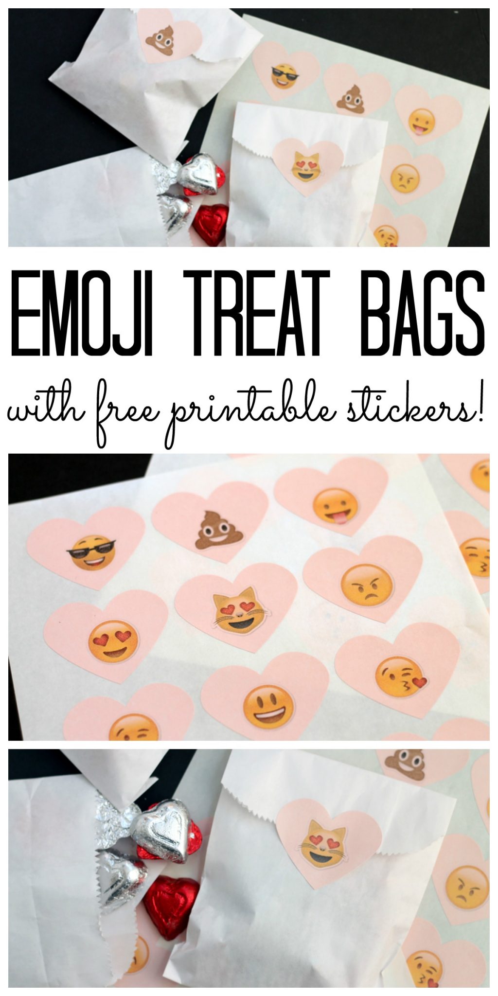 emoji treat bags collage