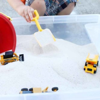 Add this sandbox with lid to your backyard this summer! An inexpensive alternative for toddlers, preschoolers, and more!