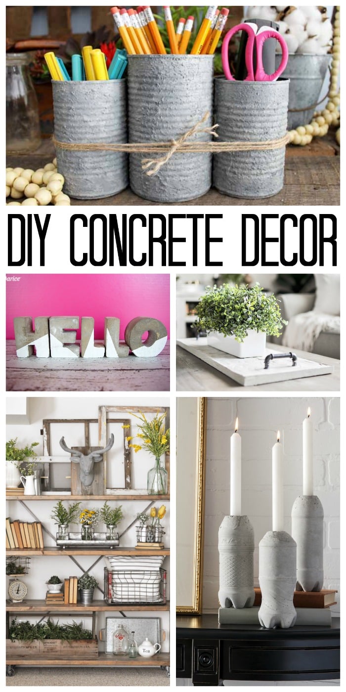 Concrete Decor: Ideas for Your Home - The Country Chic Cottage