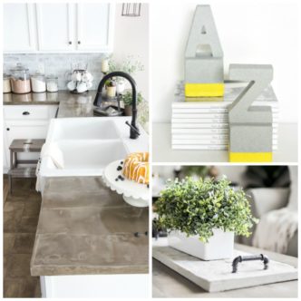 These DIY concrete decor ideas are perfect for your home! Make one or more today!
