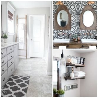 These rustic bathroom ideas will inspired your own home decor remodel!