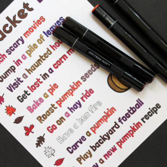 Print this fall bucket list for free and get started on these fun autumn activities!