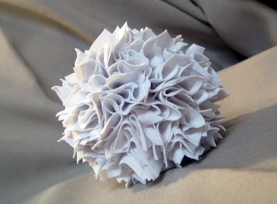 Make this fabric ball for your home decor from any scrap fabric! Step by step instructions included!