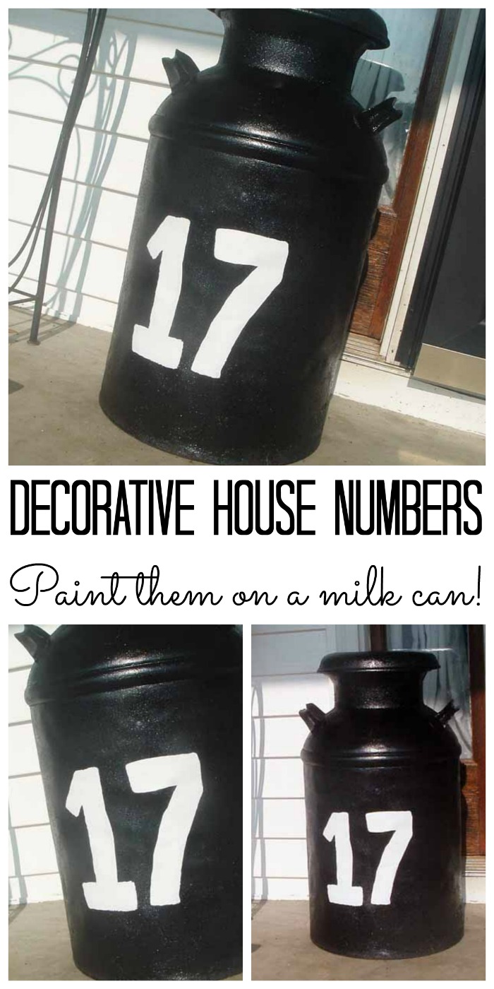 decorative house numbers pin image