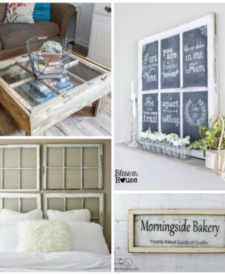 These old window crafts are perfect for your farmhouse style home! Make one or more of them today!