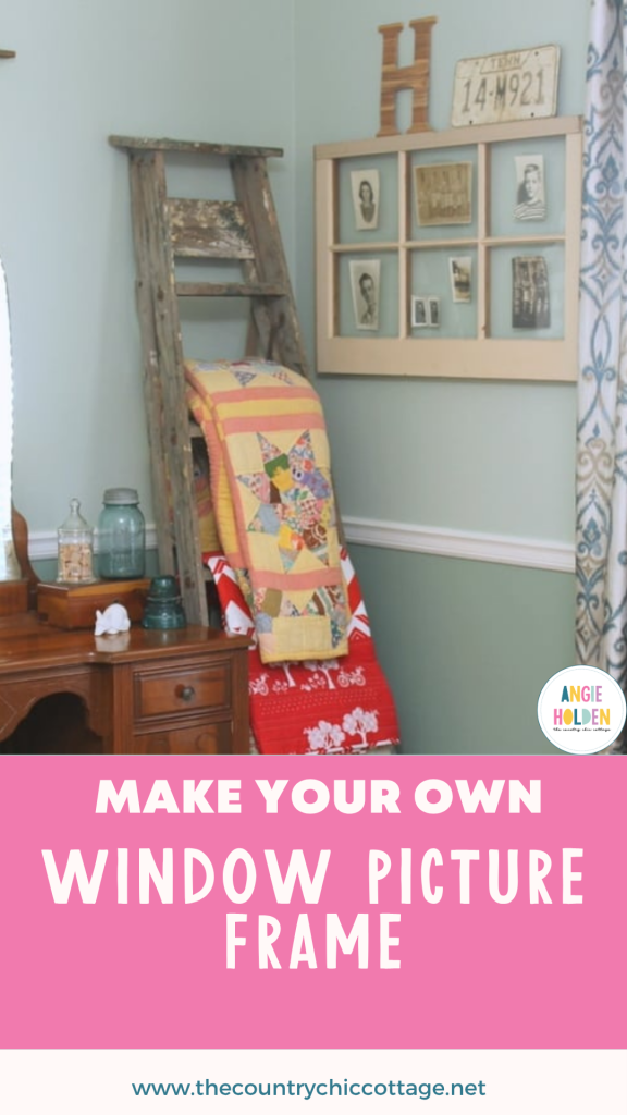 make your own window picture frame
