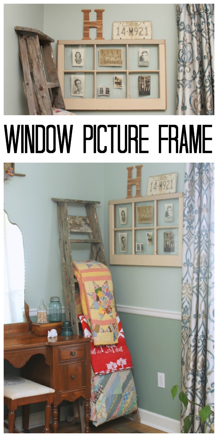 Make a window picture frame for your home in just a few simple steps!