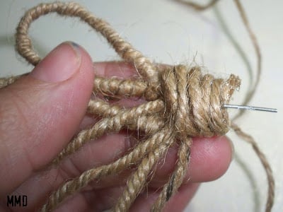 twine wrapped around floral wire