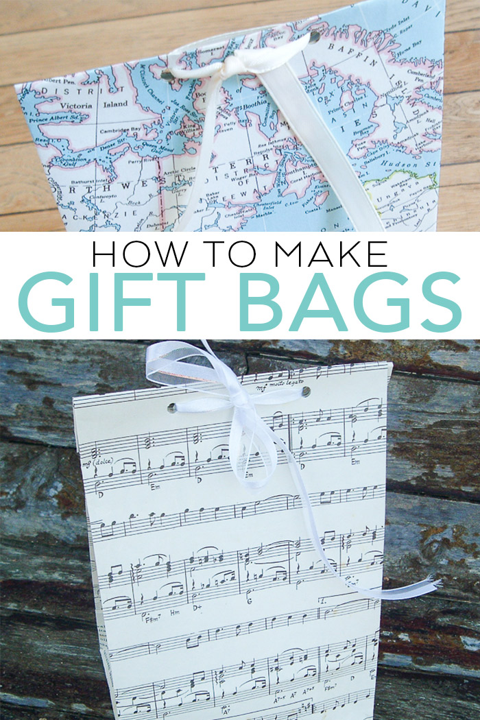 Learn how to make gift bags with this easy tutorial! A DIY paper bag is an easy way to gift a gift for any occasion! #gift #handmade #handmadegift #paperephemera