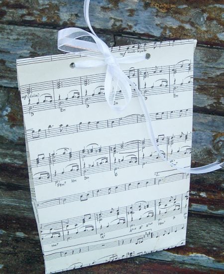 sheet music gift bags