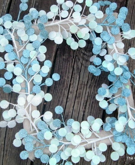 Get this instructions for making this quick and easy winter wreath.