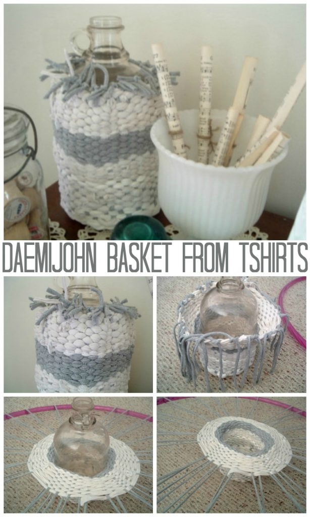 daemijohn basket from tshirts