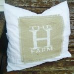 DIY pillow covers with burlap and lace