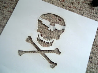 skull and crossbone pattern