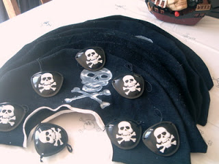 pirate party hats with eyepatches