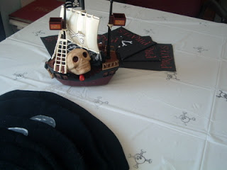 pirate ship on dining room table