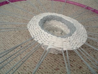 hoop for weaving a tshirt basket