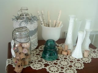 collection of vintage jars