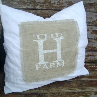 See how to combine burlap with elegant fabric to make a one of a kind pillow!