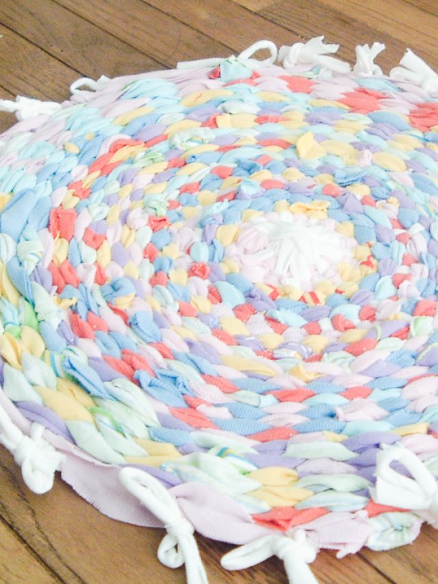 How to Make a Rag Rug using a Hula Hoop Story Angie Holden The