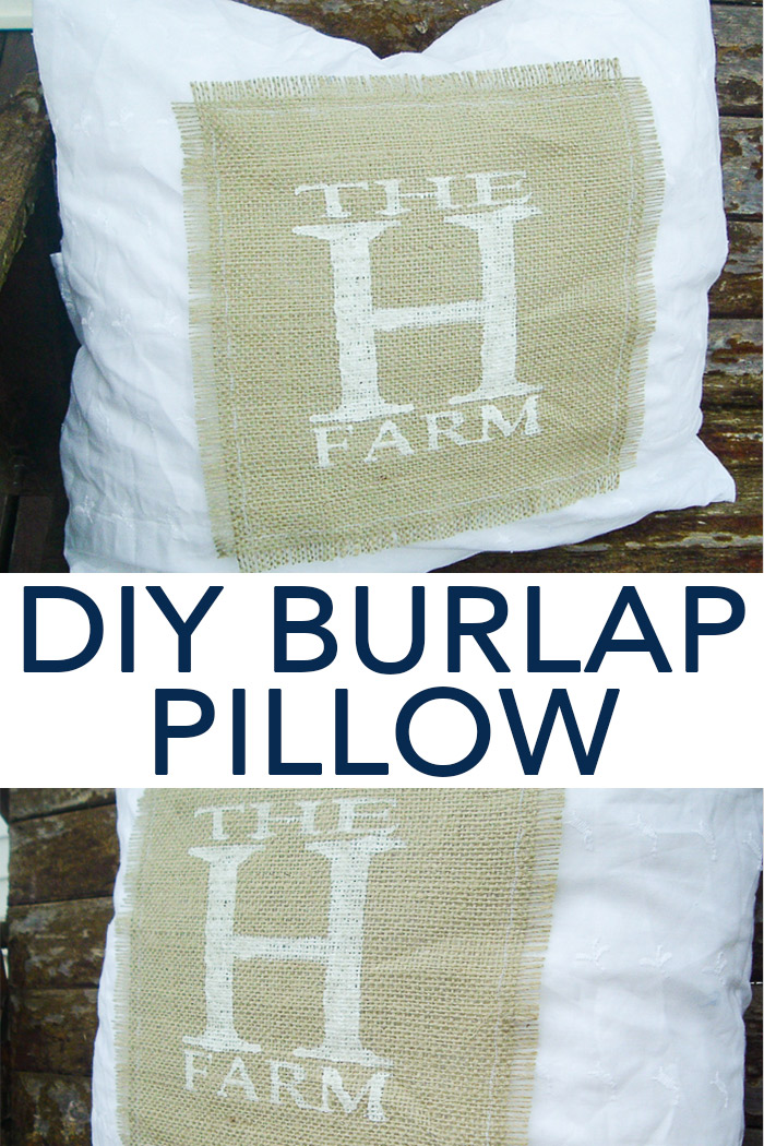 Learn how to stencil on fabric and make personalized pillow covers