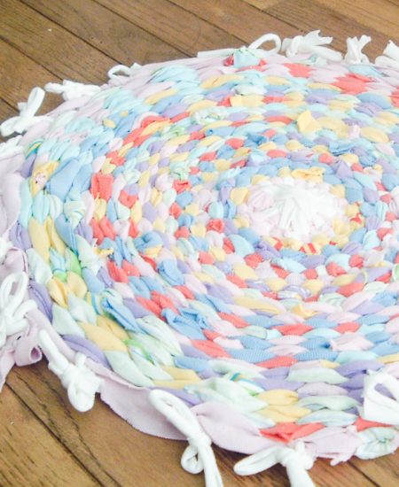 how to make a rag rug from shirts