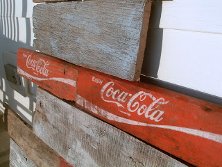 vintage sign leaned on a wall