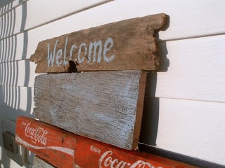 stacked wood farmhouse sign