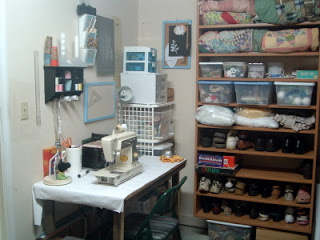 organized sewing room