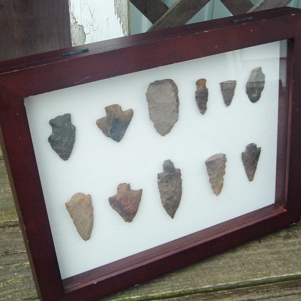 DIY Framed Arrowheads Shadowbox Angie Holden The Country Chic Cottage
