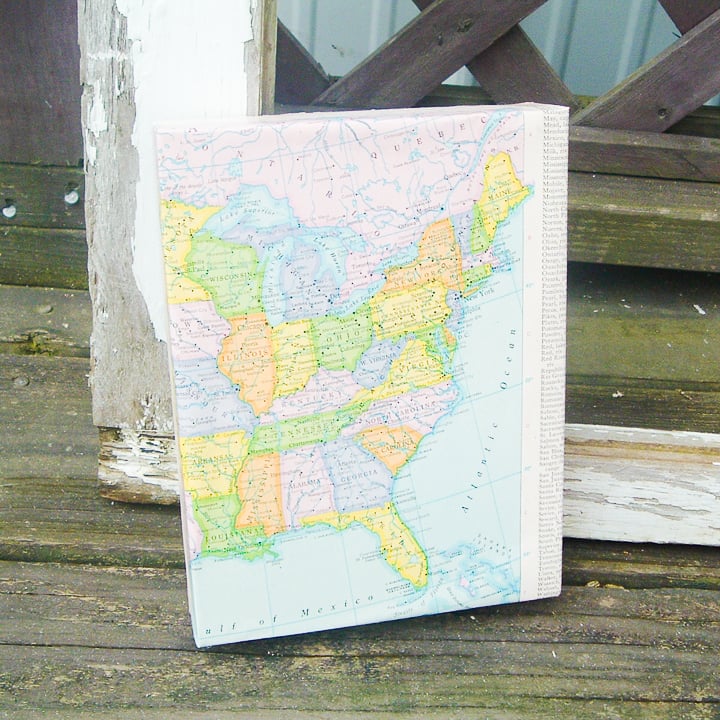 fun map craft for your home