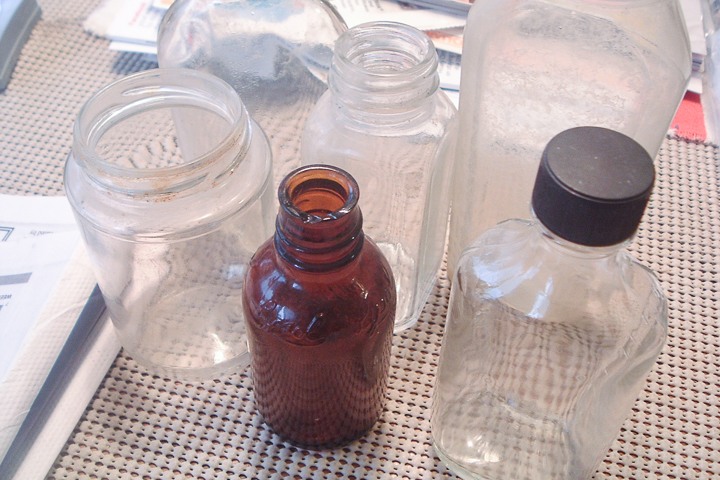old bottles and jars