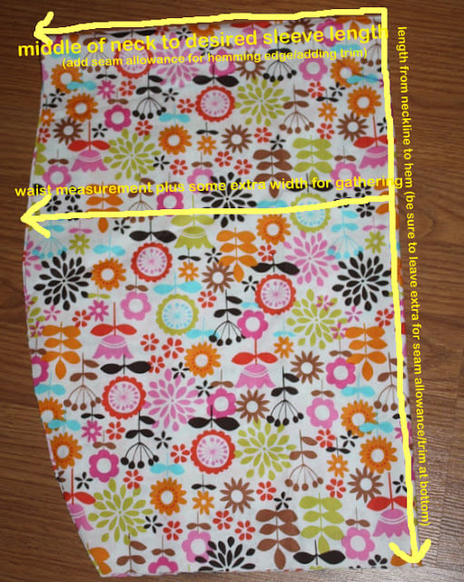 Floral Fabric cutting guide