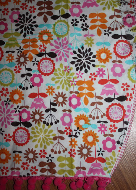 two layers of floral fabric