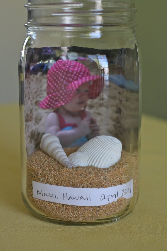 beach vacation memory jar