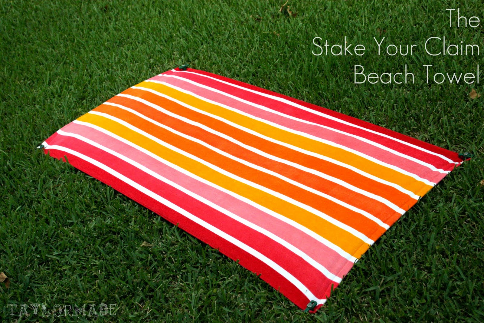 Stake Your Claim Beach Towel Beach Bash Day 13 The Country Chic Cottage