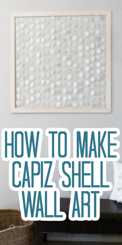 how to make capiz shell wall art