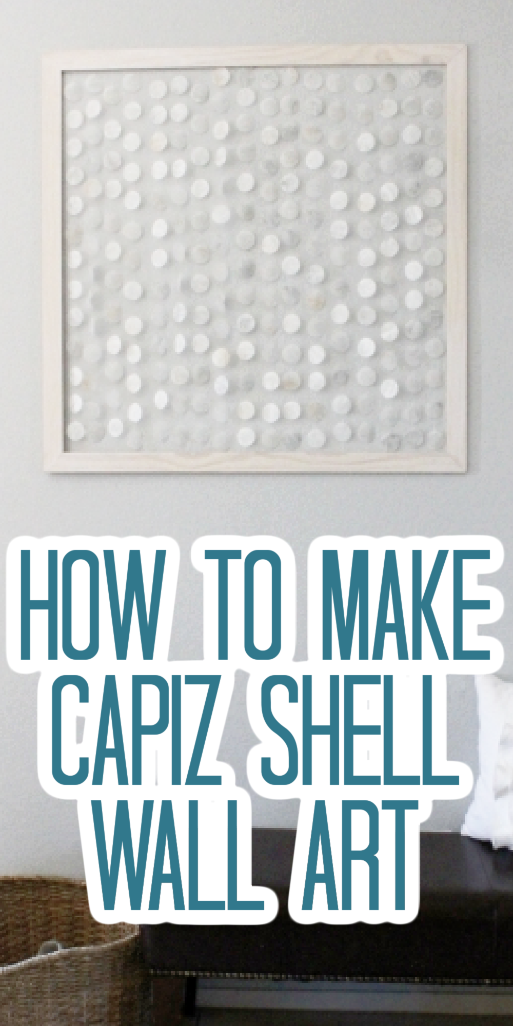 Capiz Shell Wall Art You Can Make Yourself in Minutes Angie Holden