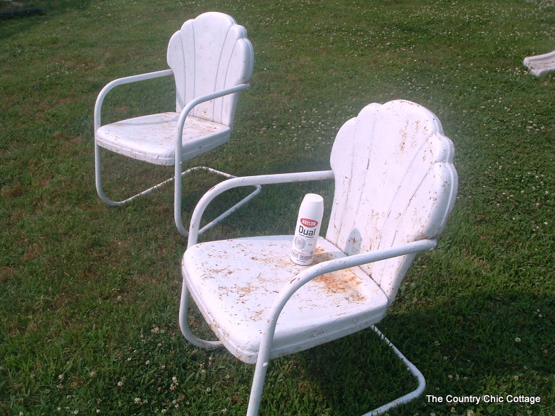 Outdoor Decorating with Krylon Dual Spray Paint The Country Chic Cottage