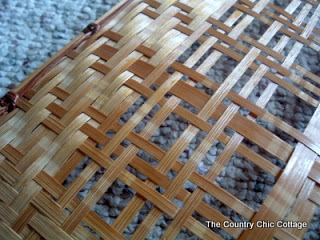 removing slats from a woven basket