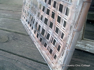 aging a basket with paint