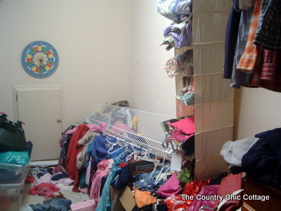 Organizing a Closet with a DIY Closet Organizer - The Country Chic Cottage