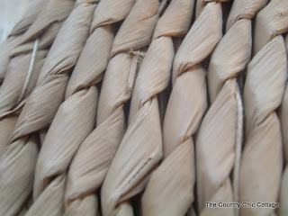 close up of woven jute 