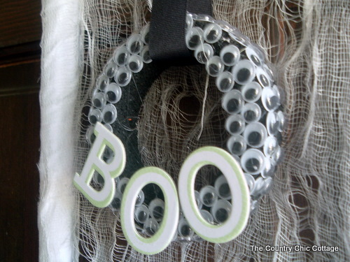 Halloween Wreath made with Eyes